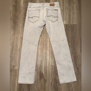 Mavi Jeans Mens 30x32 Zach Straight Leg Chino Pants Gray Cotton Stretch Reg Rise